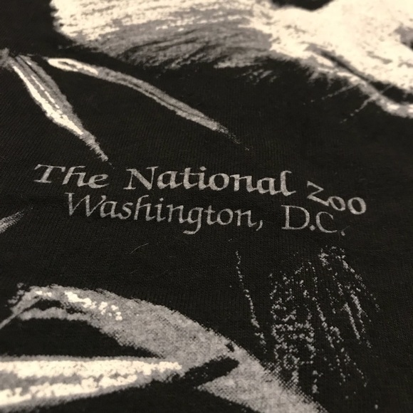 Vtg Panda T shirt Double sided single stitched - Picture 4 of 8